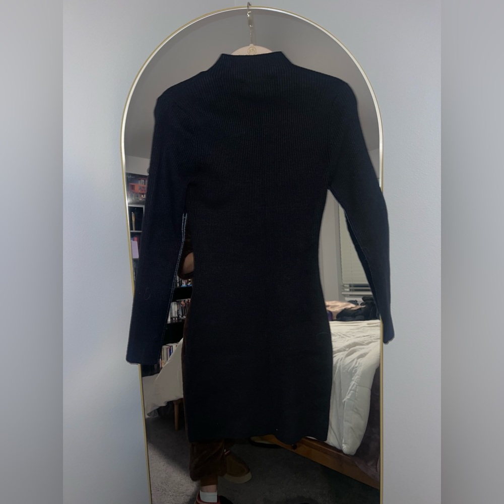Abercrombie Black Ribbed Sweater dress - Picture 3 of 3